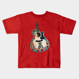 Ugly Christmas Acoustic Guitar Kids T-Shirt